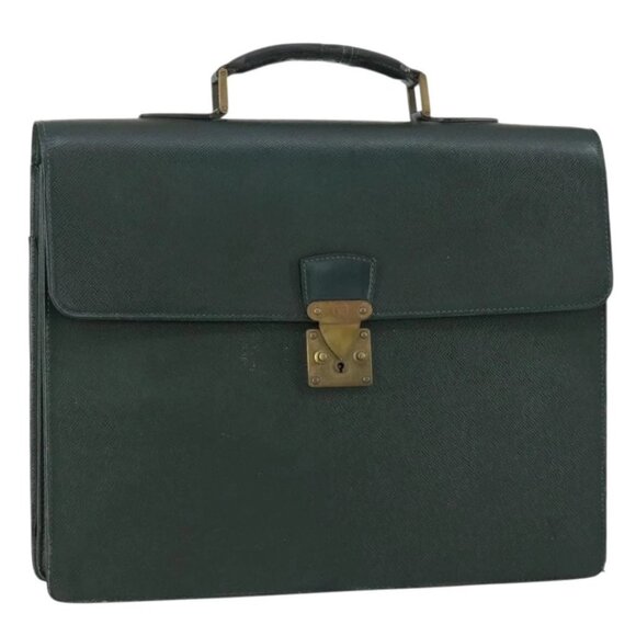 LOUIS VUITTON Taiga Serviette Moskova Business Bag Epicea M30034 LV Auth bs31098
